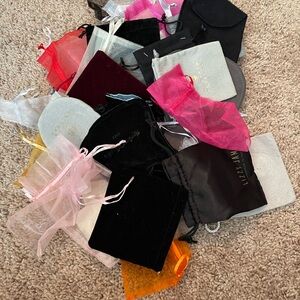 Assorted Jewelry Pouches Galore